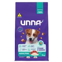 Ração Seca Unna Carne e Arroz para Cães Adultos Porte Pequeno - 1 Kg - 1