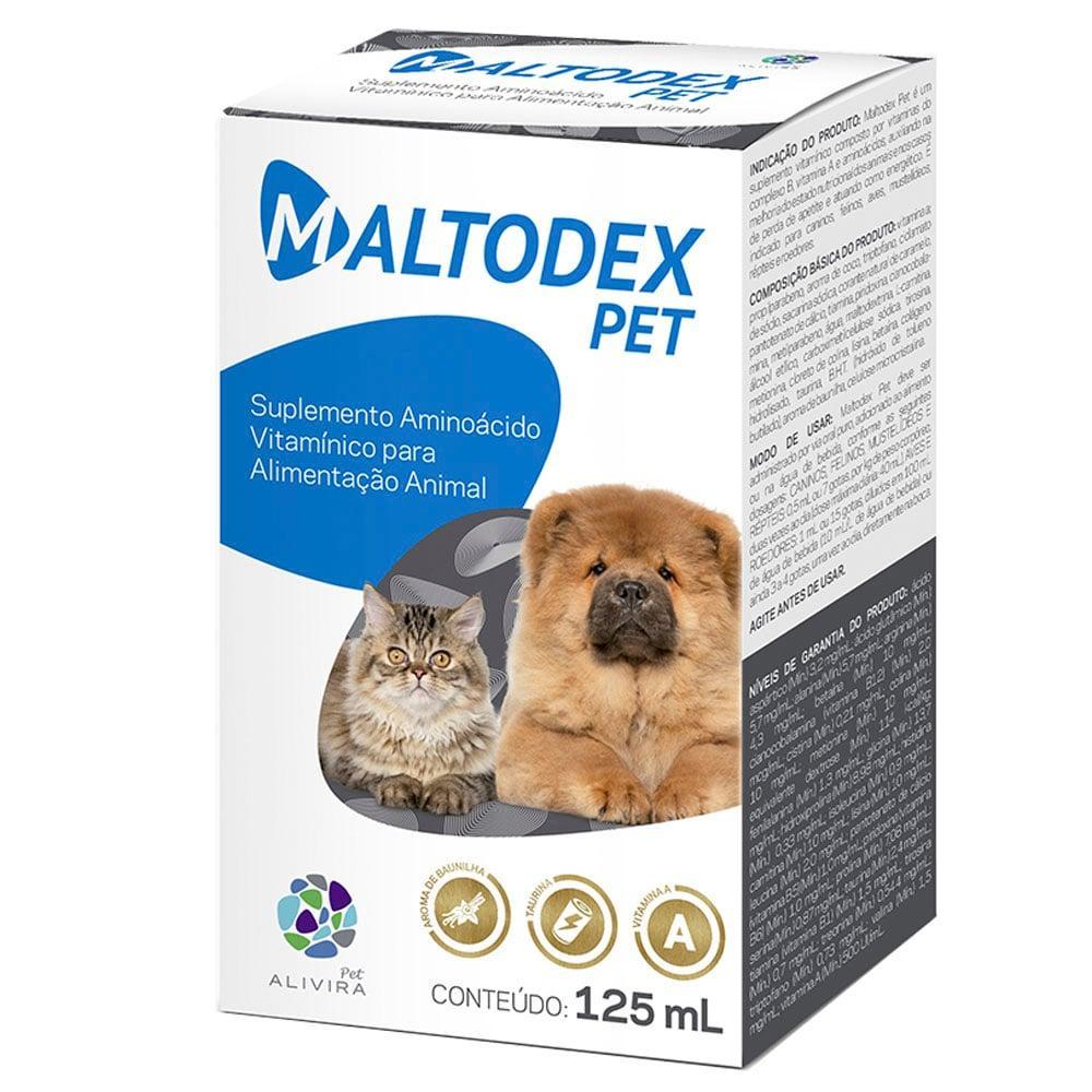 Suplemento Alivira Maltodex Pet para Cães e Gatos - 125 mL - 1