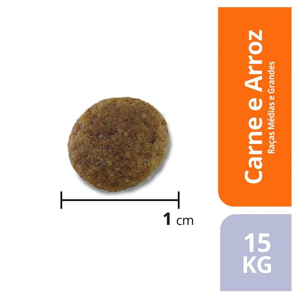 Ração Seca Max Carne e Arroz para Cães de Porte Médio e Grande - 15 Kg - 6