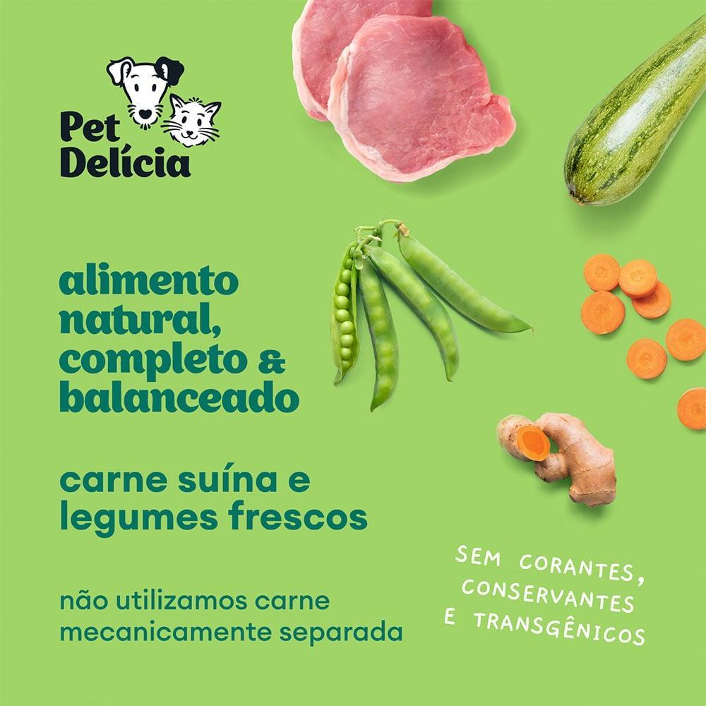 Ração Úmida Pet Delícia Escondidinho Suíno para Gatos Adultos - 320 g - 7