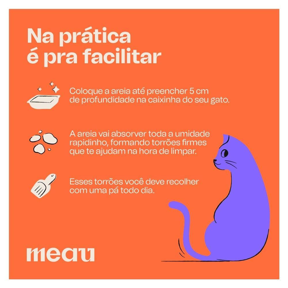 Areia Sanitária Meau Grãos Finos Perfume Floral para Gatos - 12 Kg - 7