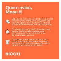 Areia Sanitária Meau Grãos Finos Perfume Floral para Gatos - 12 Kg - 6