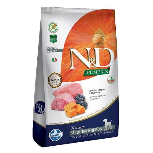 Ração Farmina N&D Pumpkin Cordeiro para Cães Adultos de Raças Médias -  10,1 Kg