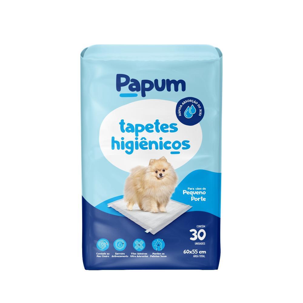 Tapete Higiênico Papum 60x55cm para Cães de Pequeno Porte - 60 Unidades (2 Pacotes) - 1