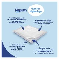 Tapete Higiênico Papum 60x55cm para Cães de Pequeno Porte - 60 Unidades (2 Pacotes)