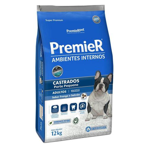 Ração Premier Pet Ambiente Interno Cães Castrados - 12 Kg