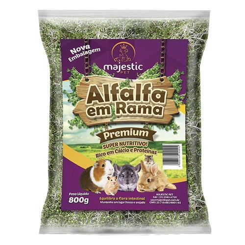 Alfafa em Rama Majestic Pet para Roedores - 800 g
