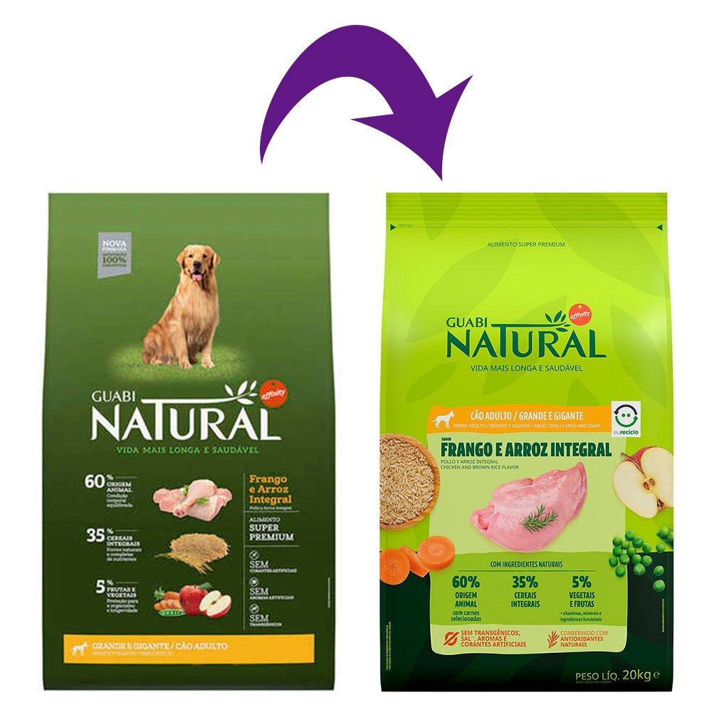 Ração Guabi Natural Frango e Arroz Integral para Cães Adultos Raças Grande e Gigante - 20 Kg - 2