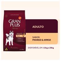 Ração GranPlus Menu Frango e Arroz para Cães Adultos - 15 Kg