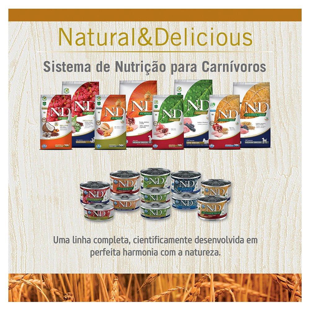 Ração Farmina N&D Ancestral Grain Cordeiro Cães Adultos Raças Médias - 2,5 Kg - 5