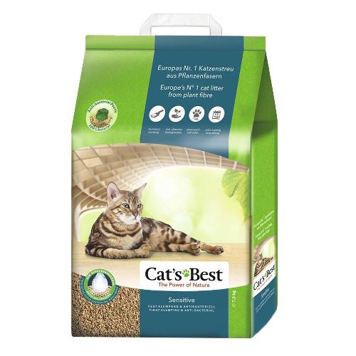 Granulado Ecológico Cat's Best Sensitive para Gatos - 7,2 Kg