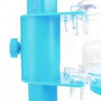 Bebedouro Chalesco com Suporte e Comedouro Azul - Tam. Único