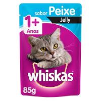 Kit Ração Úmida Whiskas Sachê Peixe Jelly para Gatos Adultos - 20 Unidades - 2