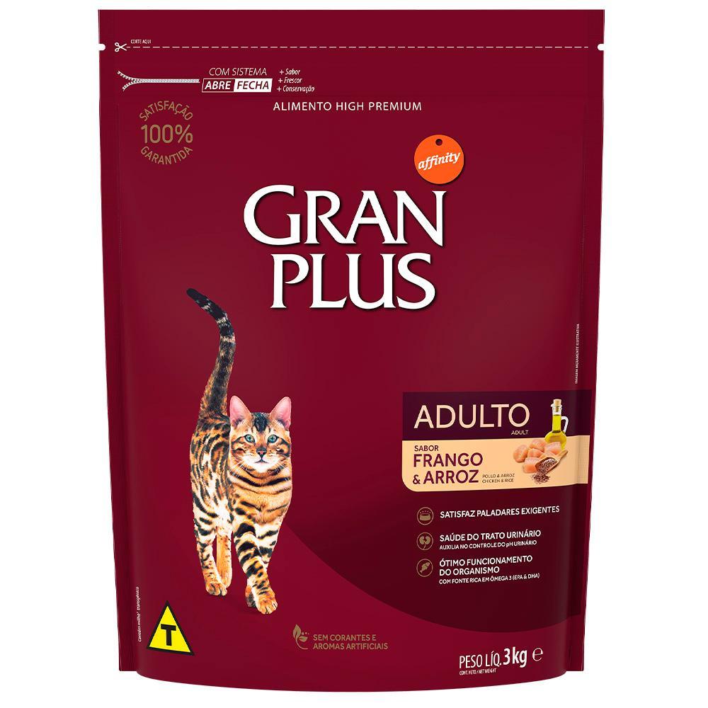 Ração Gran Plus Frango e Arroz para Gatos Adultos - 3 Kg - 2