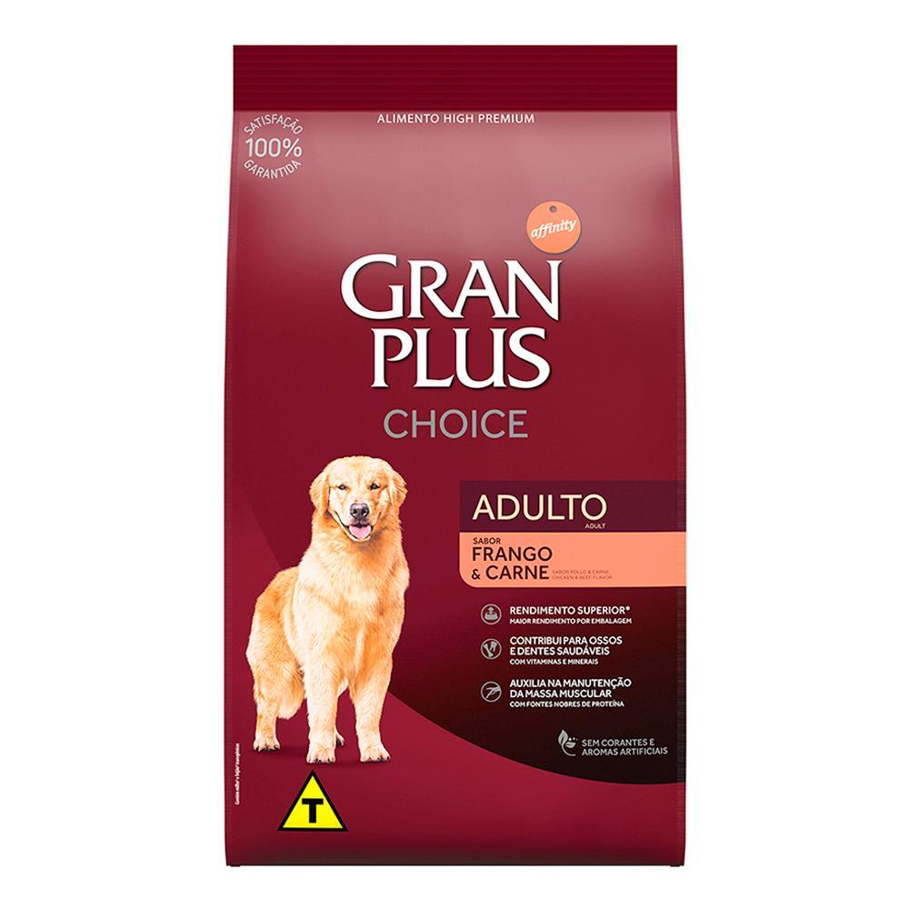 Ração GranPlus Choice Frango e Carne Cães Adultos - 20 Kg - 1