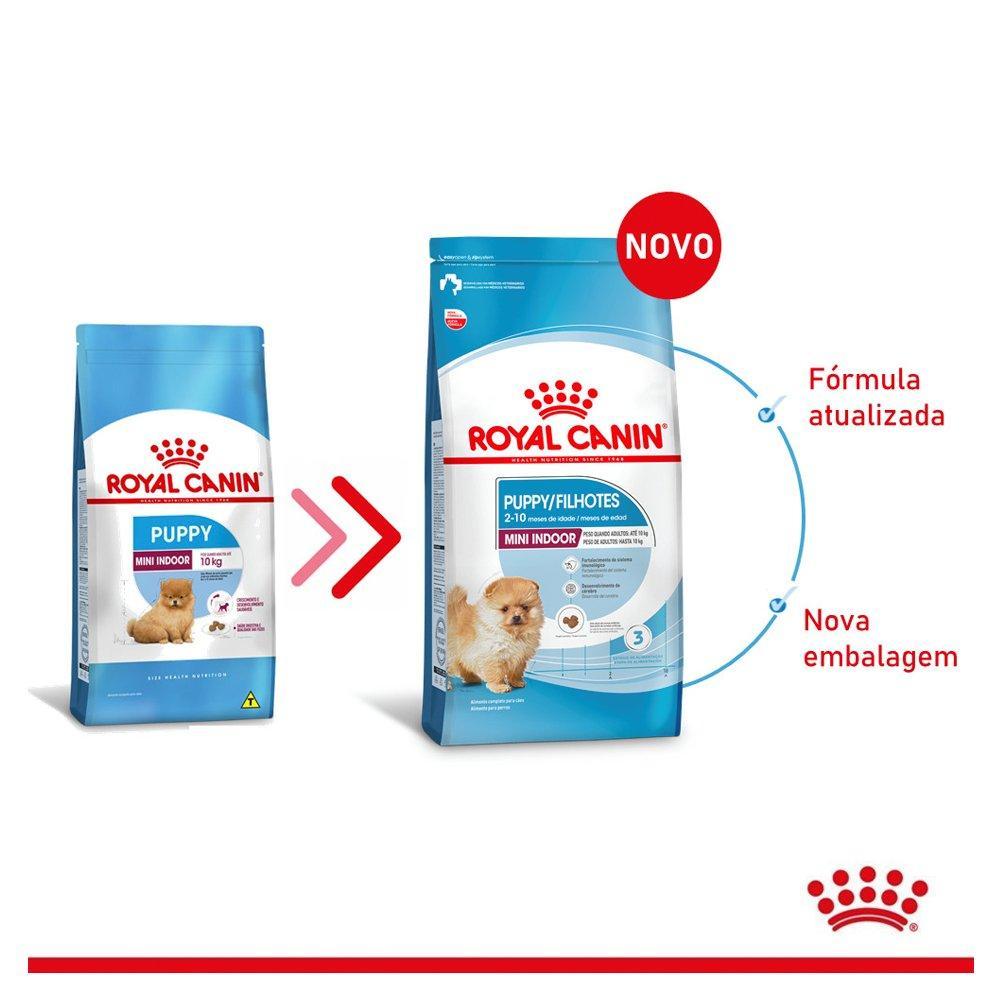Ração Royal Canin Mini Indoor Junior Cães Filhotes - 2,5 Kg - 2
