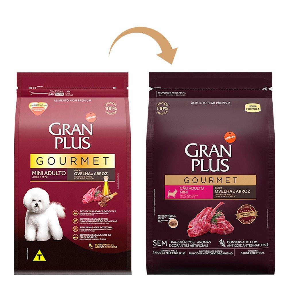 Ração Seca GranPlus Gourmet Ovelha & Arroz para Cães Adultos Raças Mini - 10,1 Kg - 3