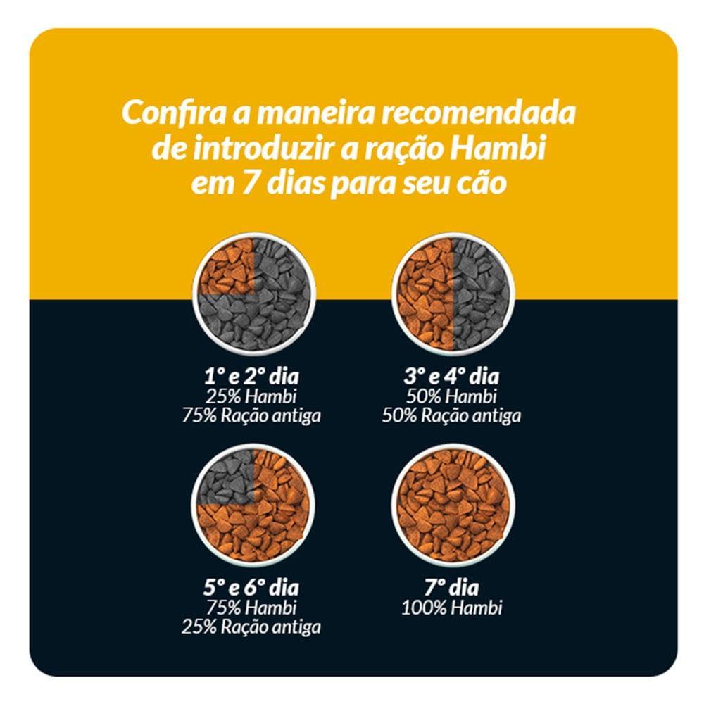 Ração Seca Hambi Premium Especial Frango e Arroz para Cães Adultos Raças Grandes - 20 Kg - 6