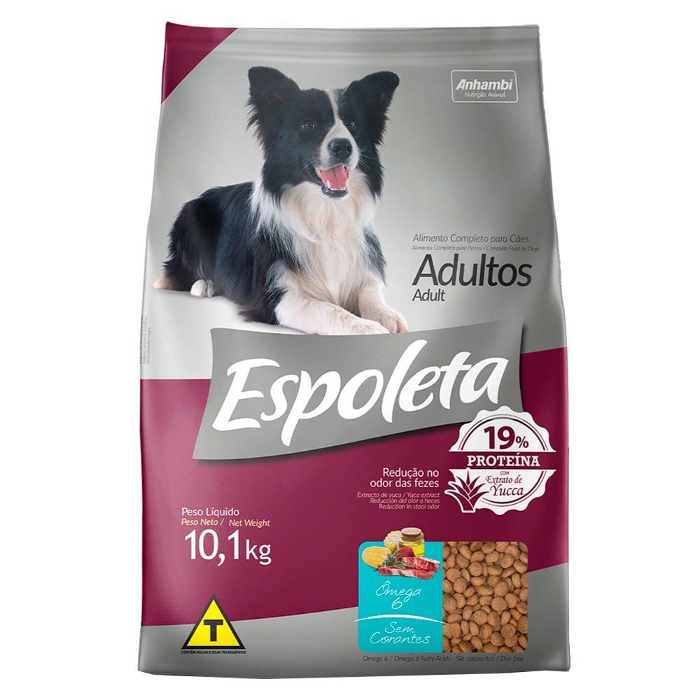 Ração Seca Espoleta Carne para Cães Adultos - 10,1 Kg - 1