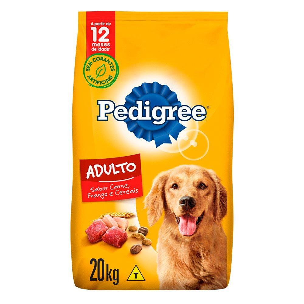 Ração Seca Pedigree Carne, Frango e Cereais para Cães Adultos Raças Médias e Grandes - 20 Kg - 2