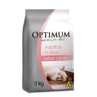 Ração Seca Optimum Carne para Gatos Adultos - 3 Kg - 1