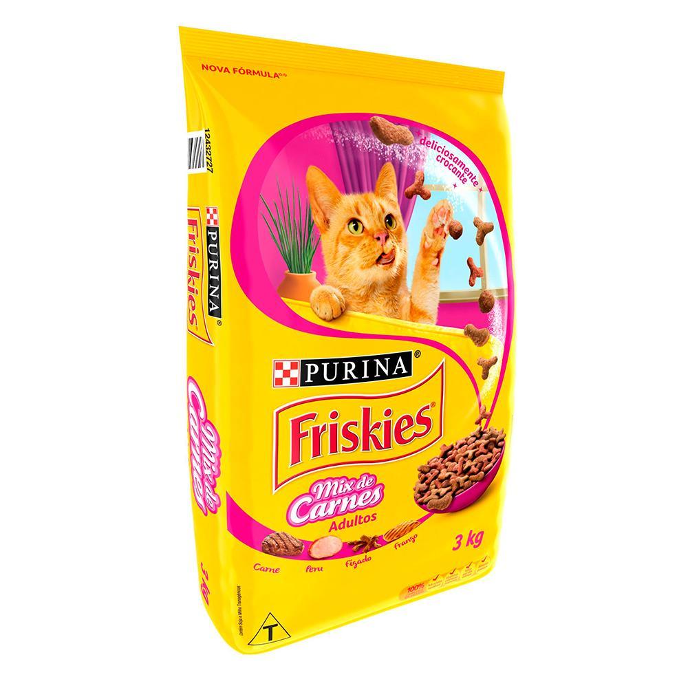 Ração Purina Friskies Mix Carnes Gatos Adultos - 3 Kg - 2