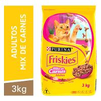 Ração Purina Friskies Mix Carnes Gatos Adultos - 3 Kg