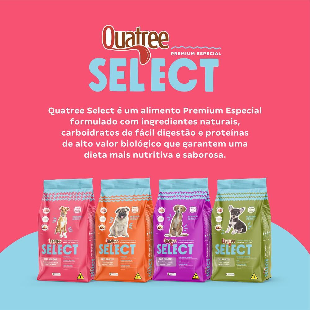 Ração Seca Quatree Select Frango e Arroz Cães Adultos Raças Médias e Grandes - 20 Kg - 8