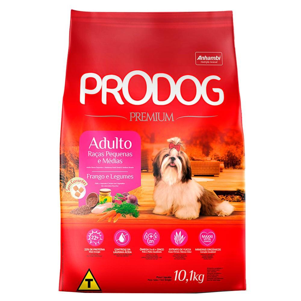 Ração Seca Prodog Frango e Legumes para Cães Adultos Raças Pequenas e Médias - 10,1 Kg - 1