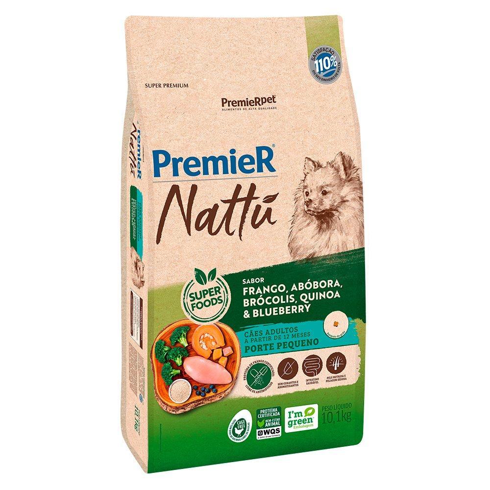 Ração Seca PremieR Pet Nattú Abóbora para Cães Adultos de Pequeno Porte - 10,1 Kg - 1