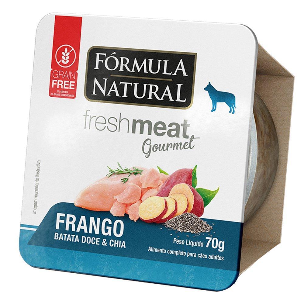 Ração Úmida Fórmula Natural Fresh Meat Gourmet Frango, Batata Doce e Chia para Cães Adultos - 70 g - 2