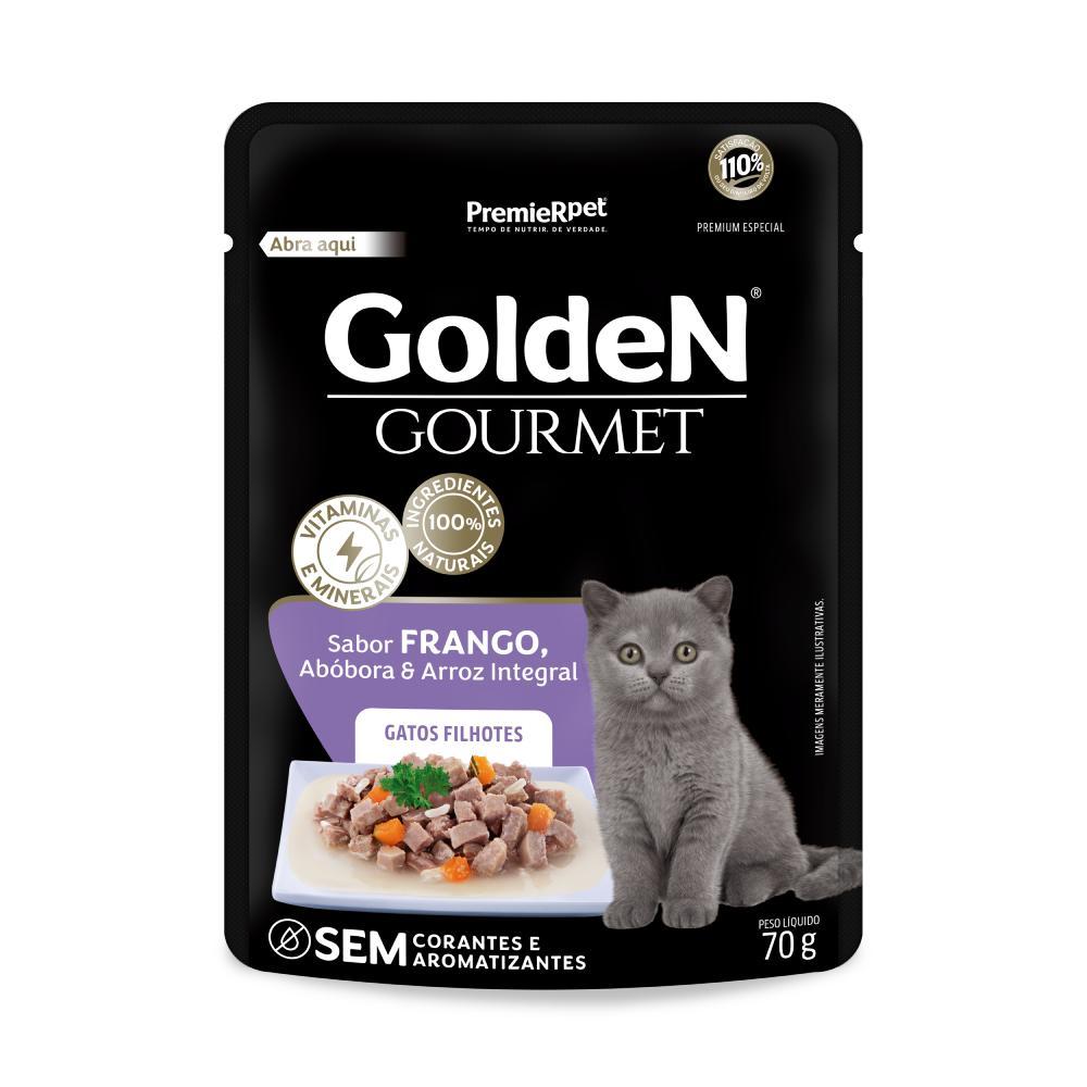 Ração Úmida PremieR Pet Golden Gourmet Frango para Gatos Filhotes - 70 g - 1