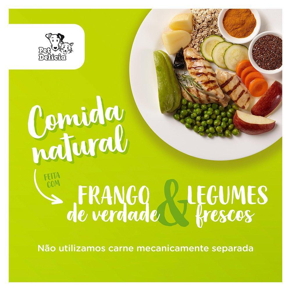 Ração Úmida Pet Delícia Natural Papinha de Frango Crescimento Saudável para Cães Filhotes - 320 g - 7