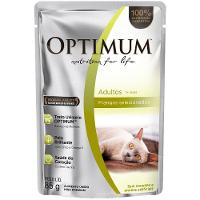 Ração Úmida Optimum Sachê para Gatos Adultos Frango - 85 g - 2