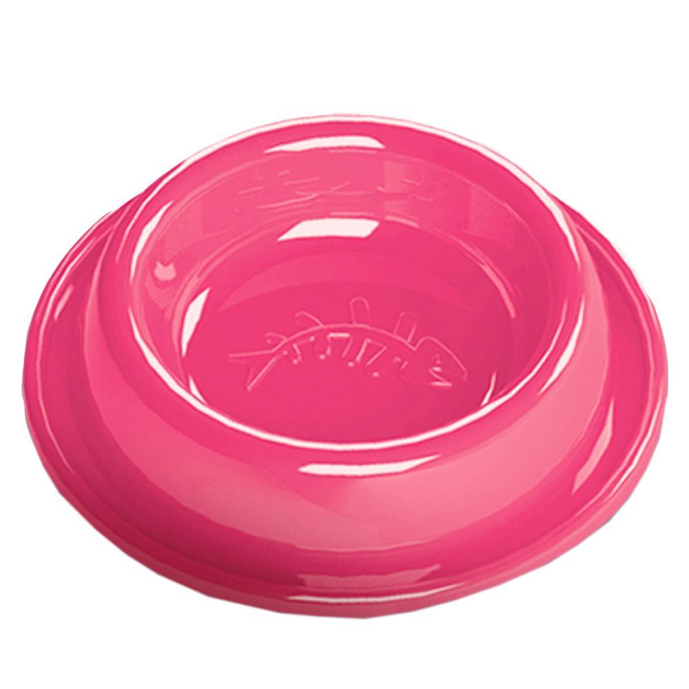 Comedouro Plástico Antiformiga Rosa para Gatos - Tam. P - 1