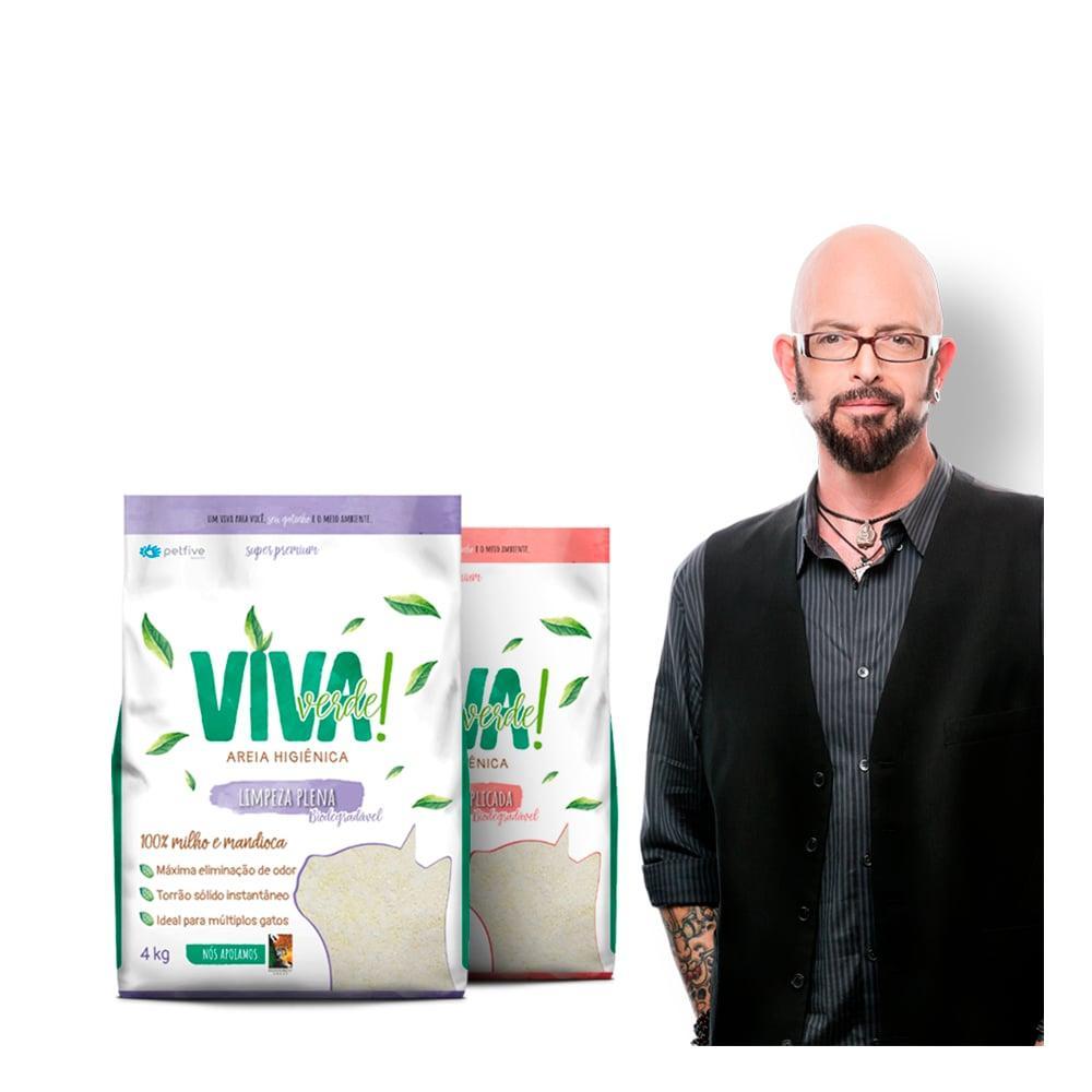 Areia Higiênica petfive Viva Verde Vida Descomplicada para Gatos - 4 Kg - 6