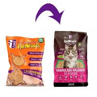 Granulado Ipet Woods de Madeira para Gatos - 2 Kg - 2
