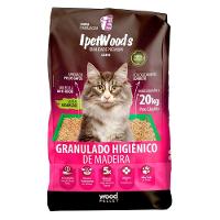 Granulado Ipet Woods de Madeira para Gatos - 20 Kg - 1