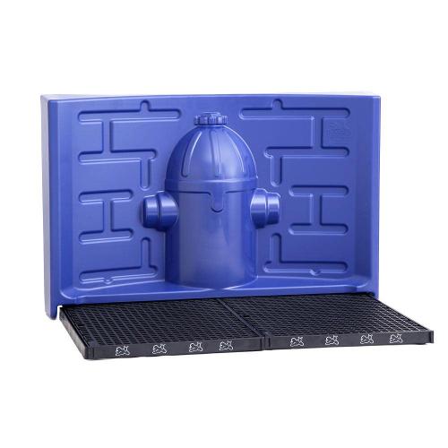 Kit Pipidollys Sanitário Luxo Preto com Acessório Azul para Cães Machos - Tam. Único