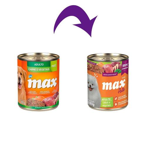 Patê Total Max Carne e Vegetais para Cães Adultos - 280 g