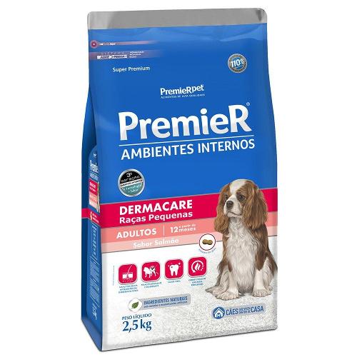 Ração Premier Ambientes Internos Dermacare - 2,5 Kg
