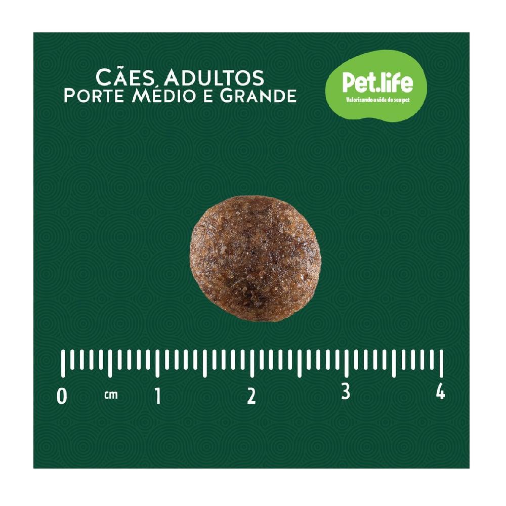 Ração Seca Pet.life Frango e Arroz para Cães Adultos Porte Médio e Grande - 20 Kg - 4