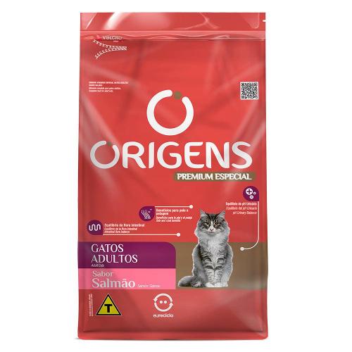 Ração Seca Origens Premium Especial Salmão para Gatos Adultos - 1 Kg