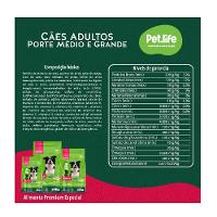 Ração Seca Pet.life Frango e Arroz para Cães Adultos Porte Médio e Grande - 15 Kg - 3