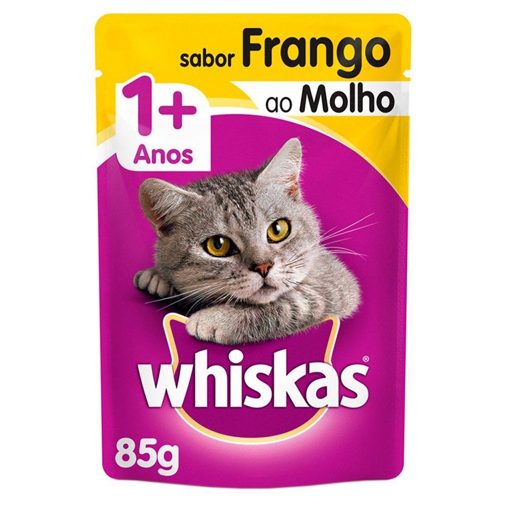 Ração Úmida Whiskas Sachê Frango ao Molho para Gatos Adultos - 1 Unidade - 1