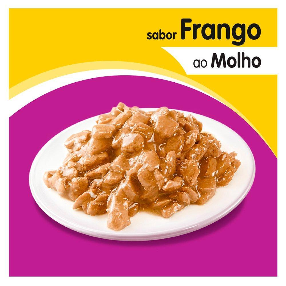 Ração Úmida Whiskas Sachê Frango ao Molho para Gatos Adultos - 1 Unidade - 4