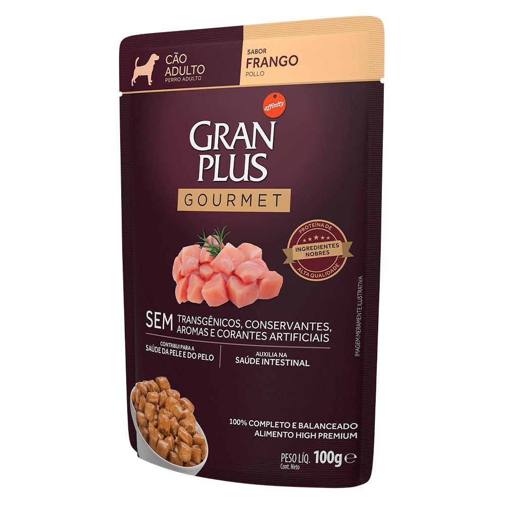 Ração Úmida GranPlus Sachê Gourmet Frango para Cães Adultos - 100 g - 2