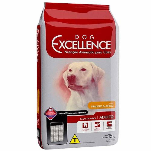 Ração Selecta Dog Excellence para Cães Adultos de Raças Grandes - Frango e Arroz - 15 Kg