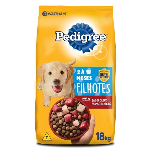 Ração Pedigree Cães Filhotes Raças Médias e Grandes - 18 Kg