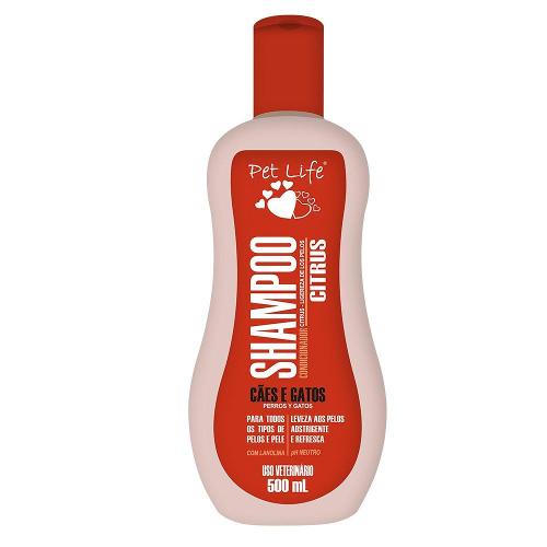 Shampoo Condicionador Pet Life Citrus para Cães e Gatos - 500 mL